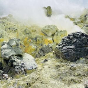 Volcán Trillizos y Minas de Azufre